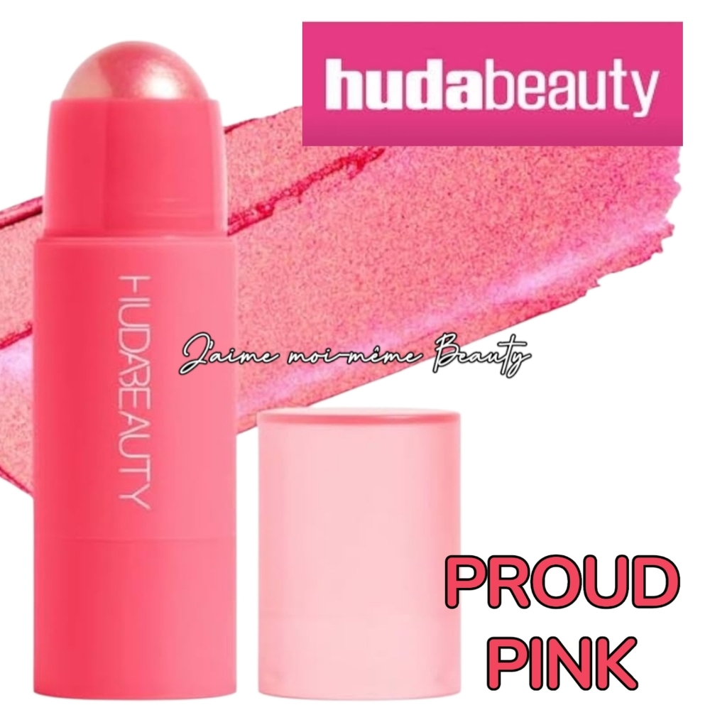 HUDA Cream Blush Stick in Proud Pink